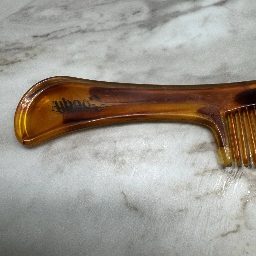 Vintage GOODY Light Brown Hair Comb 6' Brown Made In‎ USA